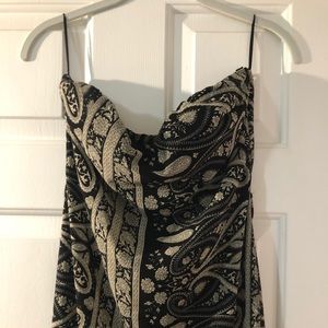 Black Strapless Maxi Dress